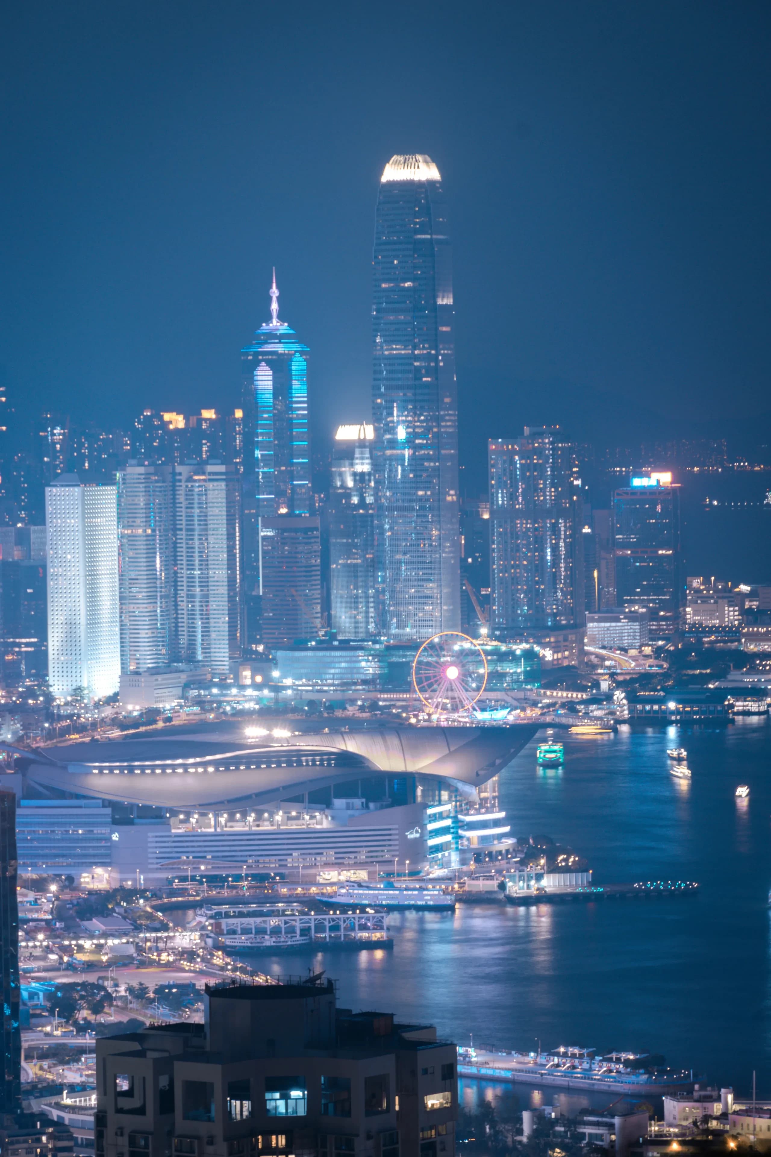Victoria Harbour viewed from Braemar Hill, frame 3